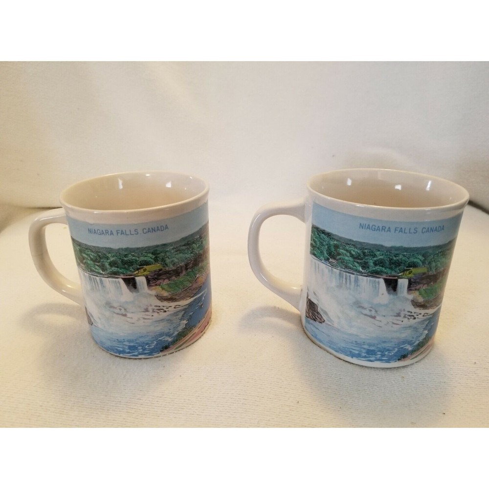 Niagara Falls Coffee Cups Canada Water Scenic Souvenir Mugs Japan